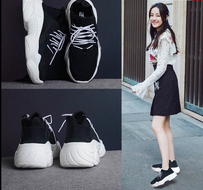 Thick-Soled Casual Sneakers - Dad Shoes