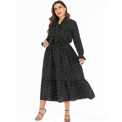 Polka Dot Chiffon Dress