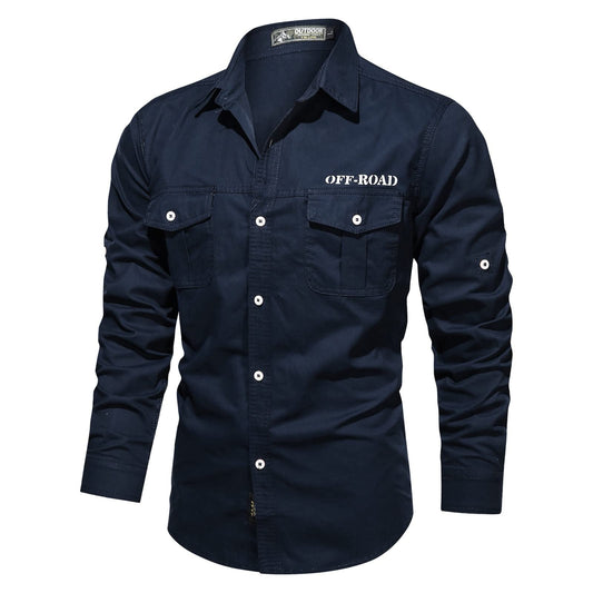 Tactical Polo Shirt for Men - Long Sleeve, Black