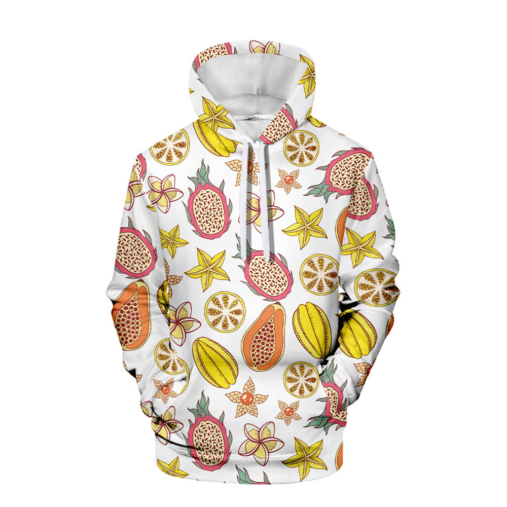 3D Printed Hooded Sweatshirt with Creative Veggies