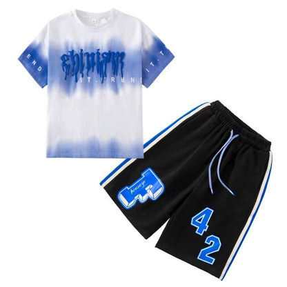 2024 Boys Summer Quick-Dry T-Shirt and Shorts Set