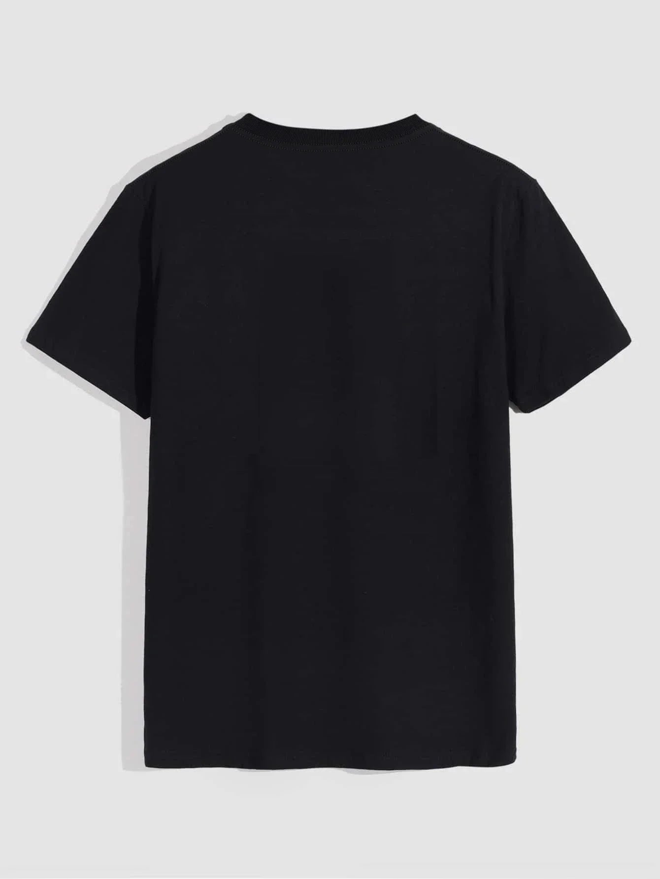 Men's Rose Motif Crew Neck Tee