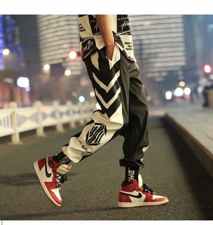 Men's Loose Fit Cropped Harem Pants - Thin Style