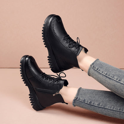 Thick-Soled Women's Winter Martin Boots with Fur 2026