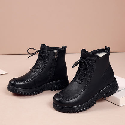 Thick-Soled Women's Winter Martin Boots with Fur 2026