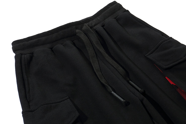Men's Hip-Hop Cargo Pants with Tapered Cuffs