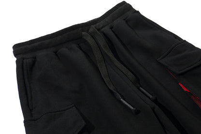 Men's Hip-Hop Cargo Pants with Tapered Cuffs