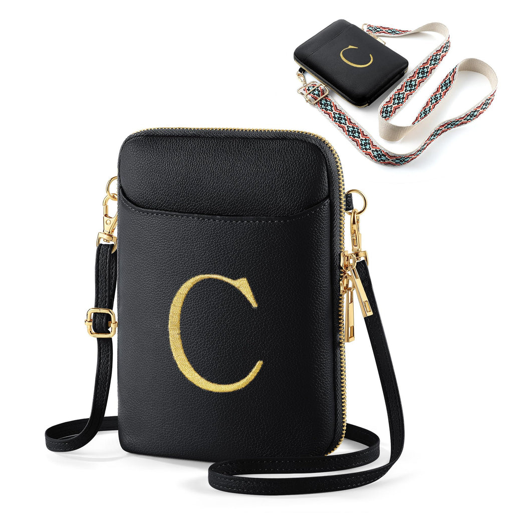 Chic Vegan Leather Crossbody - Personalized Gift