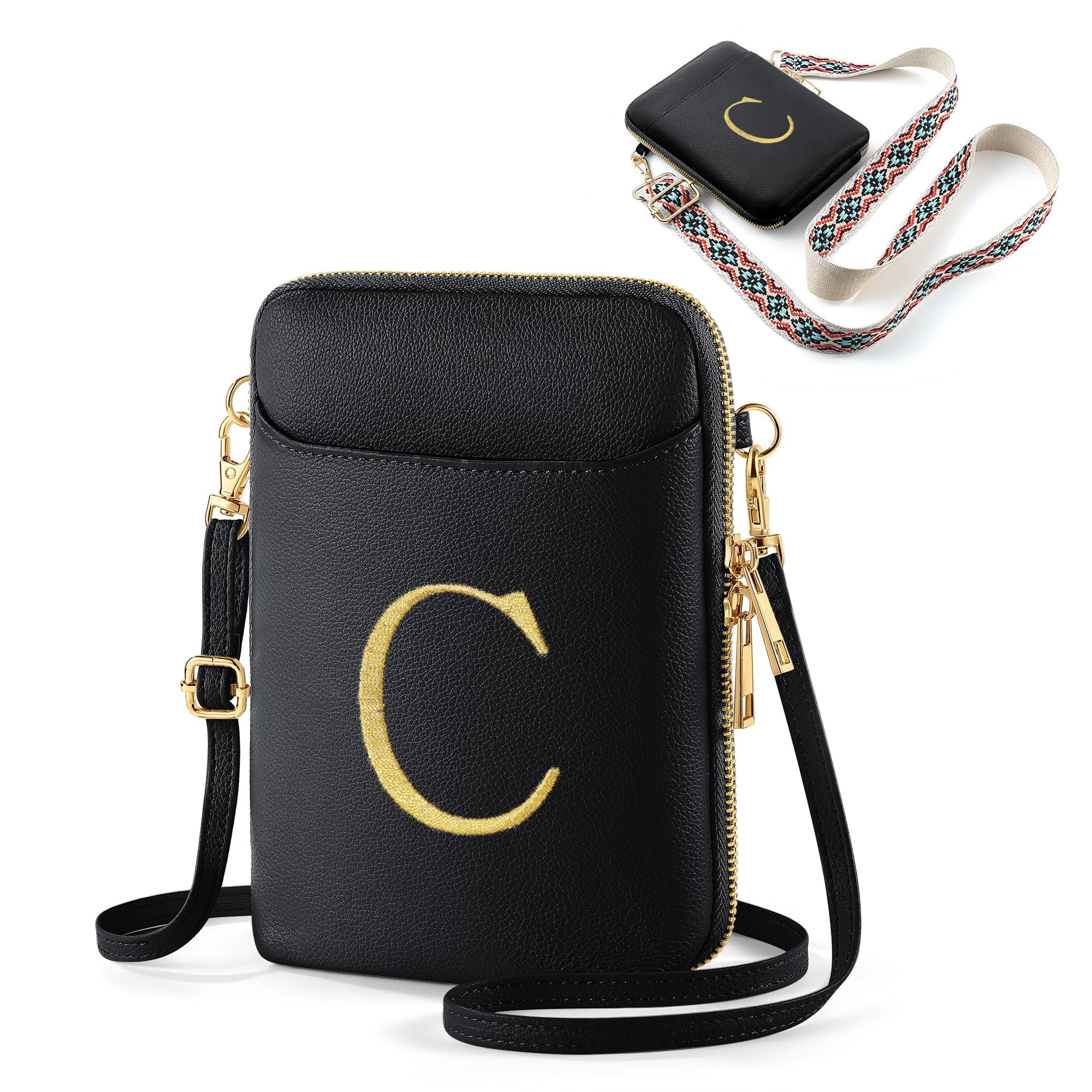 Chic Vegan Leather Crossbody - Personalized Gift