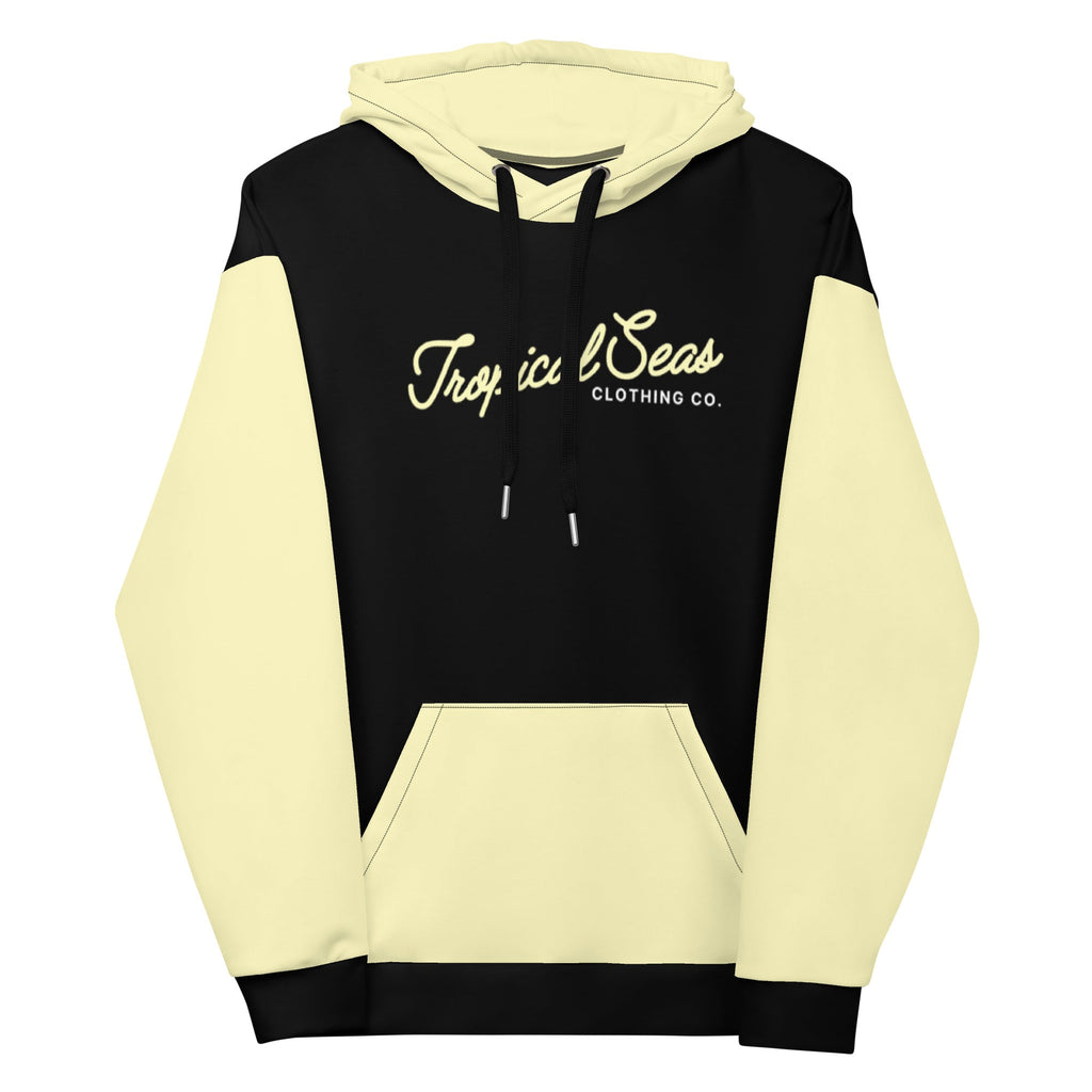 Sunset Yellow Tropical Dual-Tone Hoodie