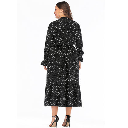 Polka Dot Chiffon Dress