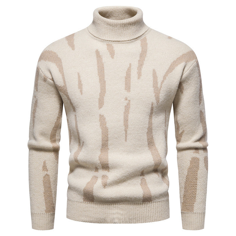 Men's Super Soft Casual Round Neck Plaid Sweater