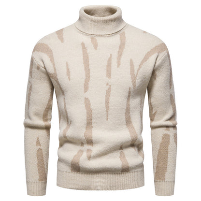 Men's Super Soft Casual Round Neck Plaid Sweater