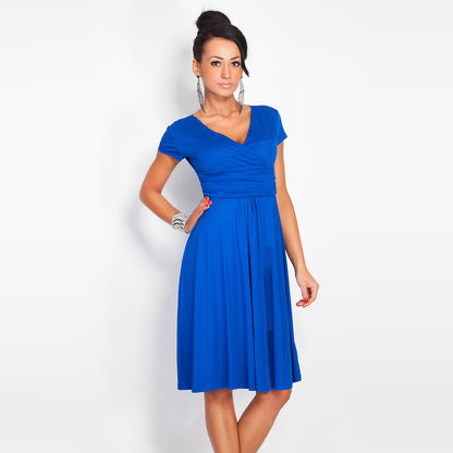 Deep V-Neck Color Block Professional Dssre