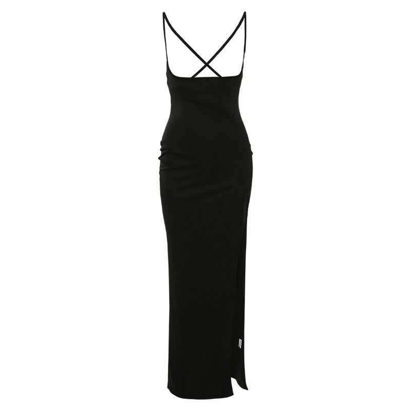 Cross-Back Sexy Spaghetti Strap Bodycon Dress