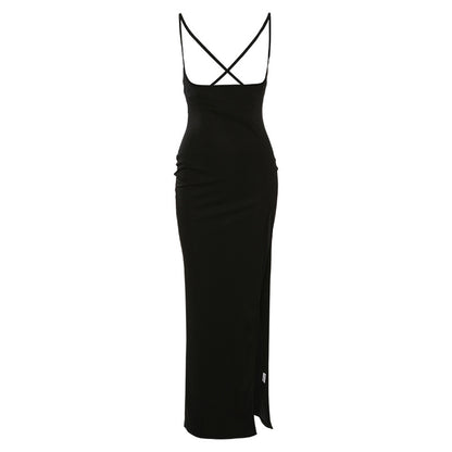 Cross-Back Sexy Spaghetti Strap Bodycon Dress