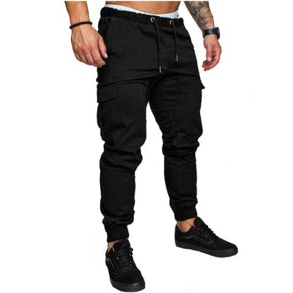 Men's Casual Cargo Pants with Multiple Pockets