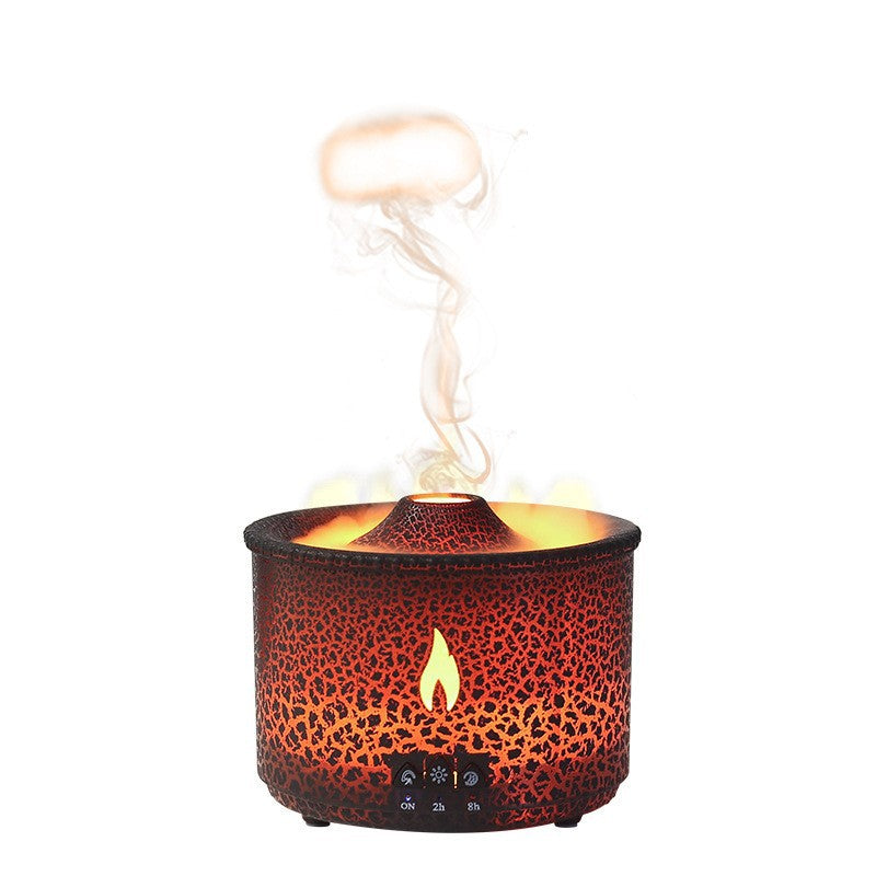 Creative Volcano Jellyfish Flame Humidifier Machine