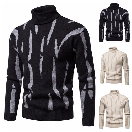 Men's Super Soft Casual Round Neck Plaid Sweater
