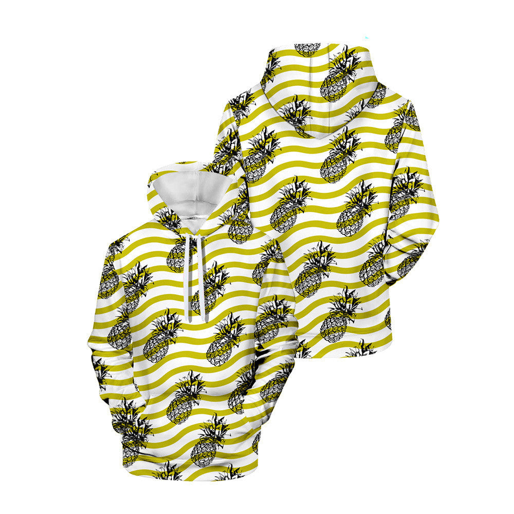 3D Printed Hooded Sweatshirt with Creative Veggies