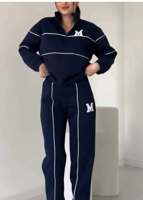 Women's 2-Piece Sweatsuit and Baggy Pants Set