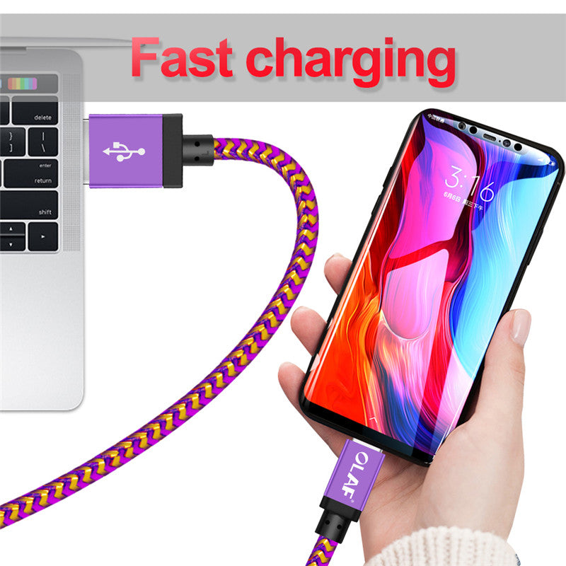 Durable Android Type-C Data Cable for iOS Devices
