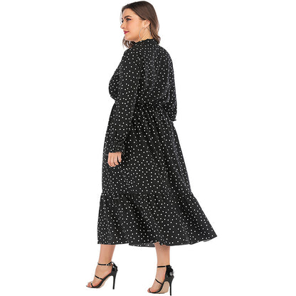 Polka Dot Chiffon Dress