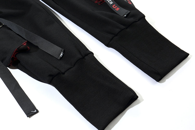 Men's Hip-Hop Cargo Pants with Tapered Cuffs
