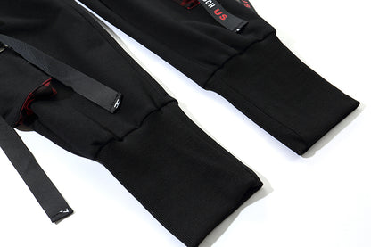 Men's Hip-Hop Cargo Pants with Tapered Cuffs