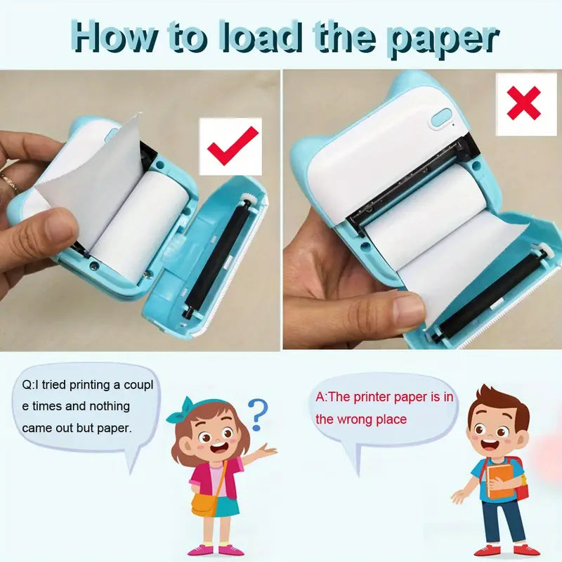 Mini Portable Thermal Photo Printer for iPhone/Android