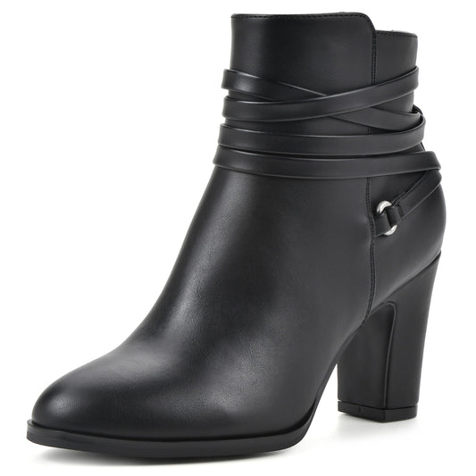 WHITE MOUNTAIN Women's Sleek Heel Bootie Black 9M