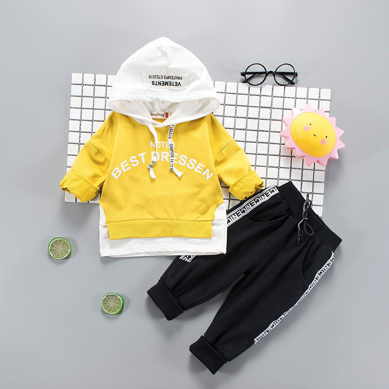 Boys' Fashion Hoodie and Long Pants 2-Piece Set