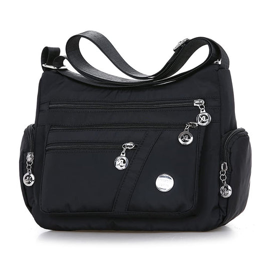 Nylon Crossbody Travel Bag for Women with Ample Storage