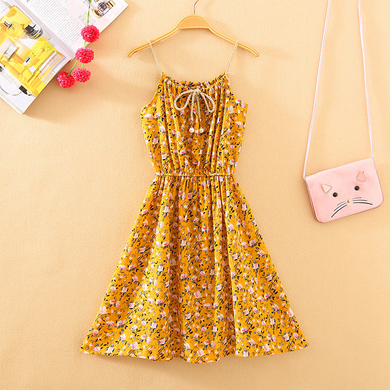 Bohemian Floral Chiffon Maxi Dress for Women