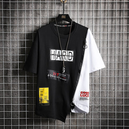 Men's Hip Hop Casual Short Sleeve T-Shirt - Summer Style