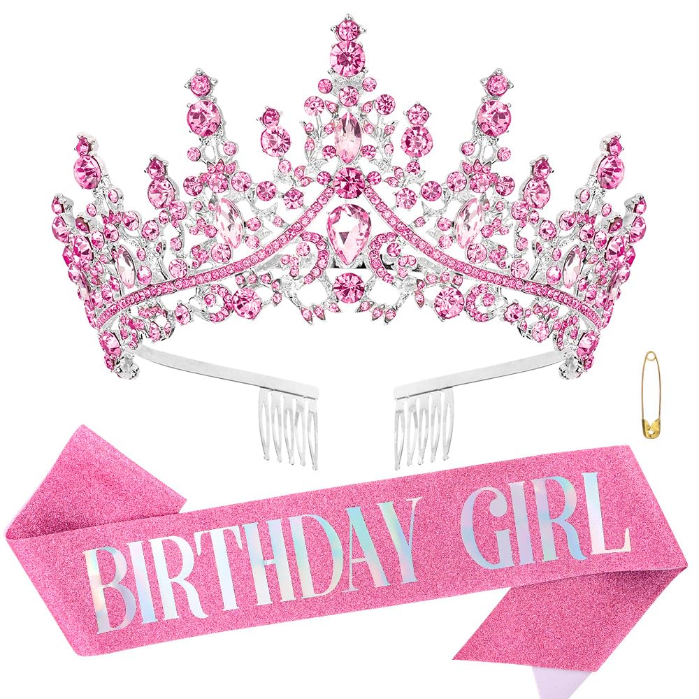 Birthday Gala Queen Tiara and Sash Set