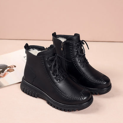 Thick-Soled Women's Winter Martin Boots with Fur 2026
