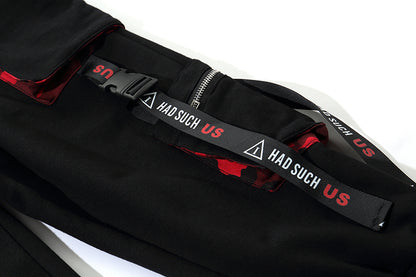 Men's Hip-Hop Cargo Pants with Tapered Cuffs