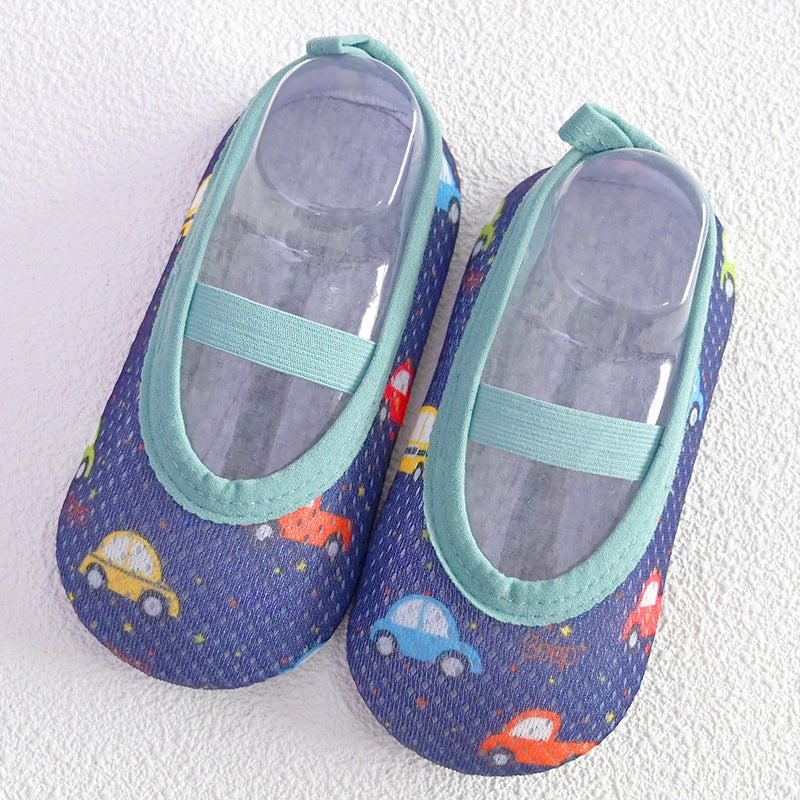 Cartoon Toddler Socks and Baby Floor Shoes Set