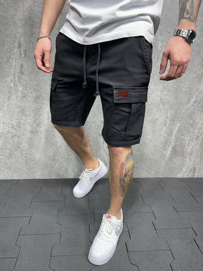 Plus Size Cotton Loose Workwear Shorts (Five-Point)
