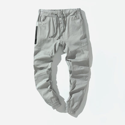 Solid Color Loose Men's Multi-Pocket Tooling Pants
