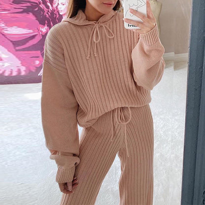 Women's Casual Long Sleeve Top & Pants Set (Fashion)