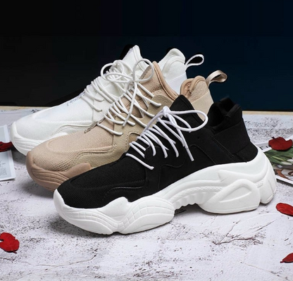 Thick-Soled Casual Sneakers - Dad Shoes