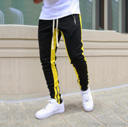Men's Striped Athletic Pants in Various Colors