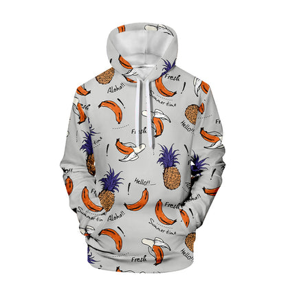 3D Printed Hooded Sweatshirt with Creative Veggies