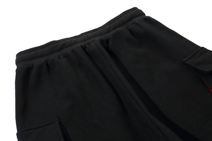 Men's Hip-Hop Cargo Pants with Tapered Cuffs