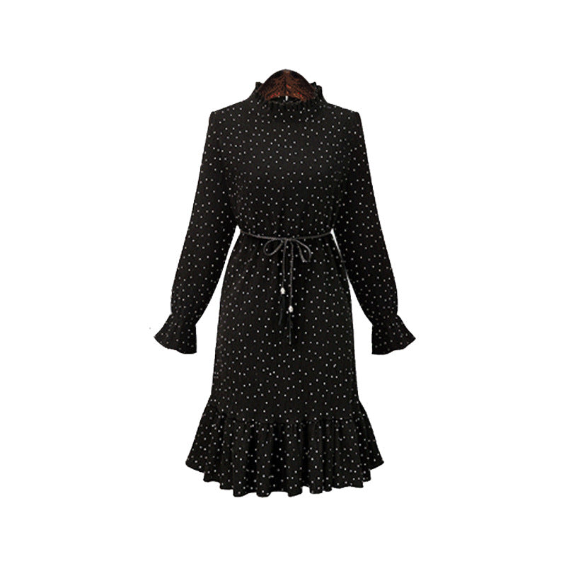 Polka Dot Chiffon Dress