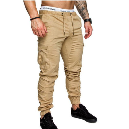 Men's Casual Cargo Pants with Multiple Pockets